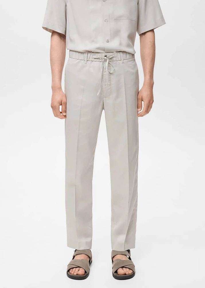 Lyocell cotton joggers