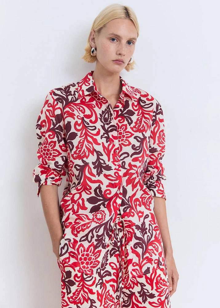 Printed cotton shirt