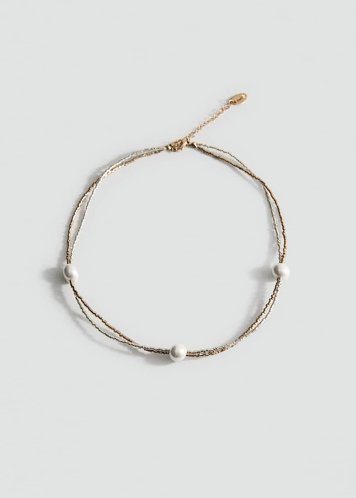 Mixed double necklace