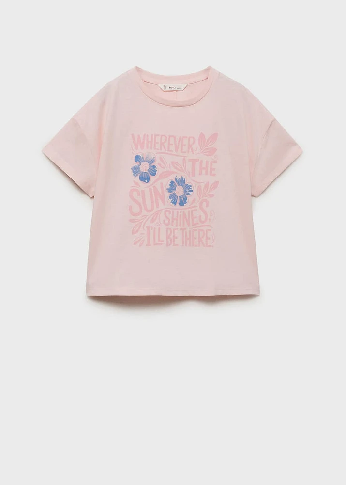 Short-sleeved printed t-shirt