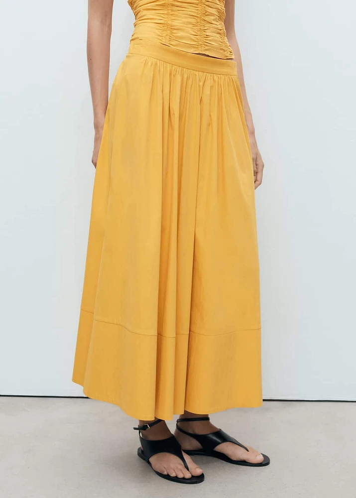 Long gathered skirt