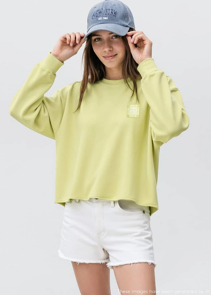 Oversized printed sweatshirt