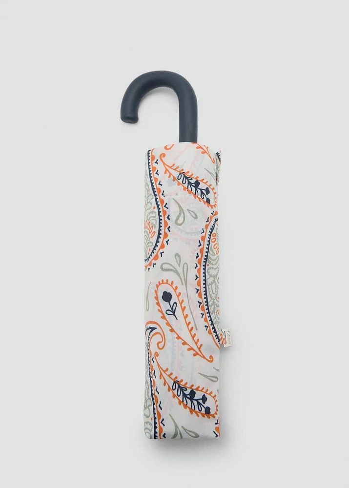 Paisley-print umbrella