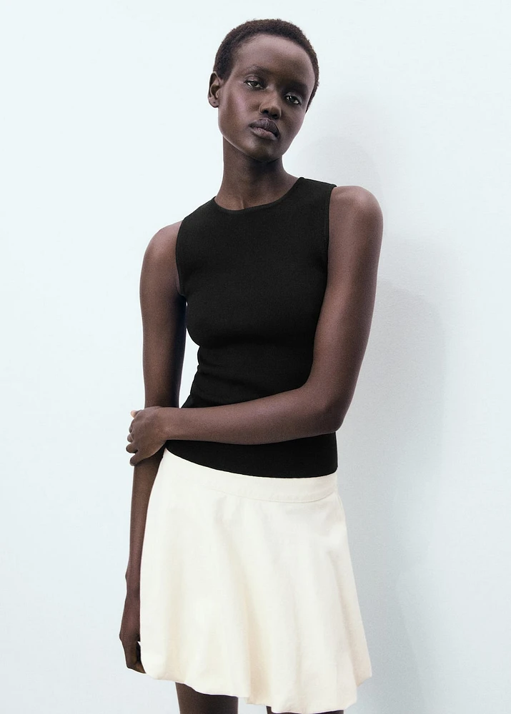 Fine-knit top