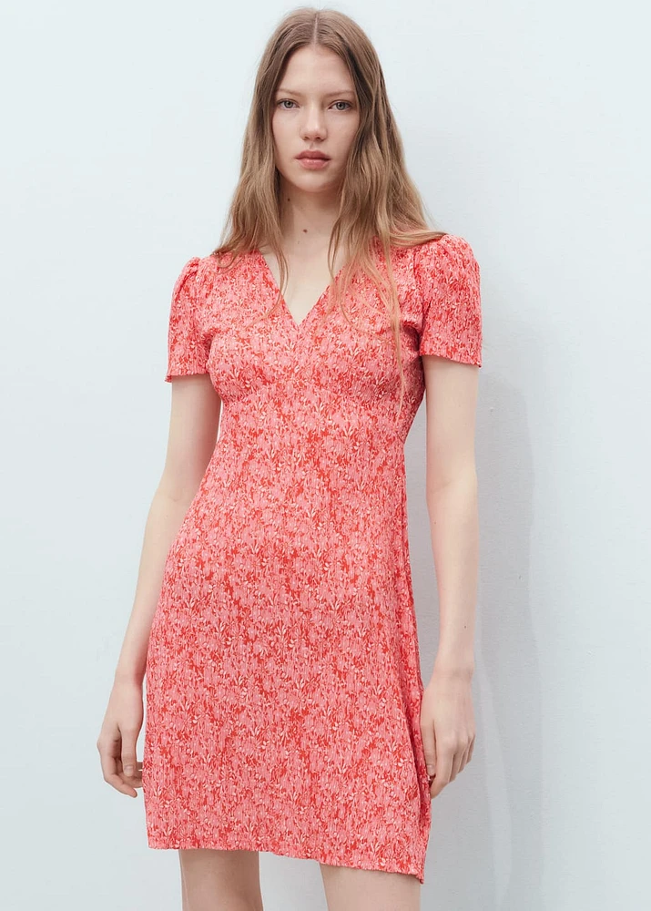 Printed short dress