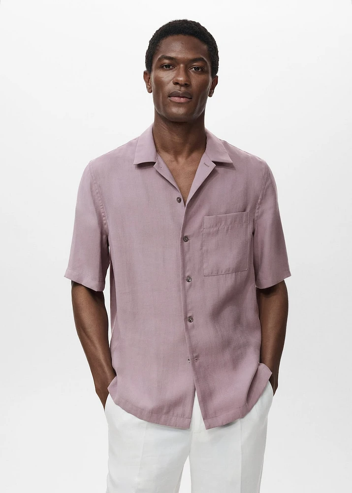 Lyocell shirt with pocket