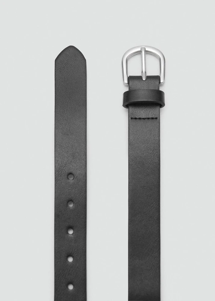 Leather-effect belt