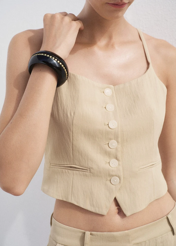 Lyocell suit vest