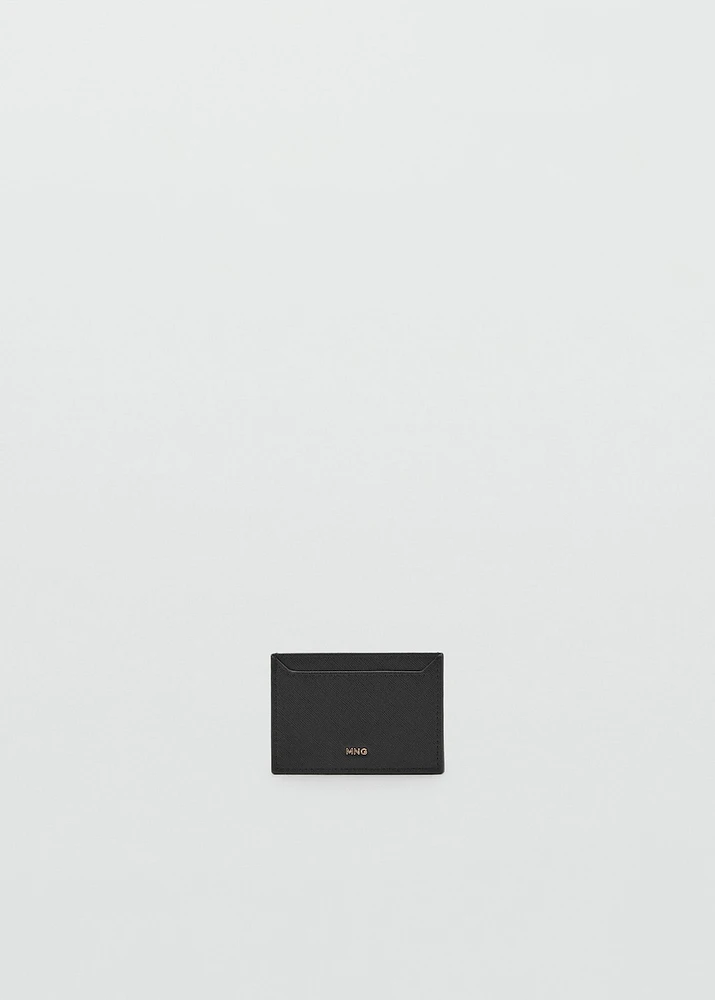 Saffiano-effect cardholder