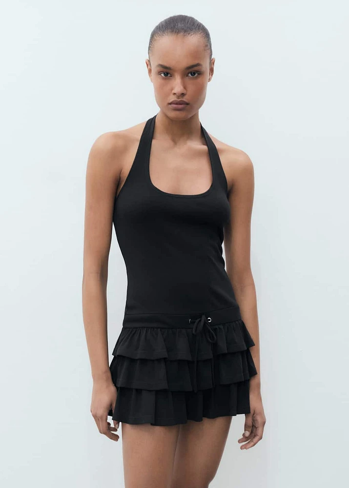 Short ruffled dress