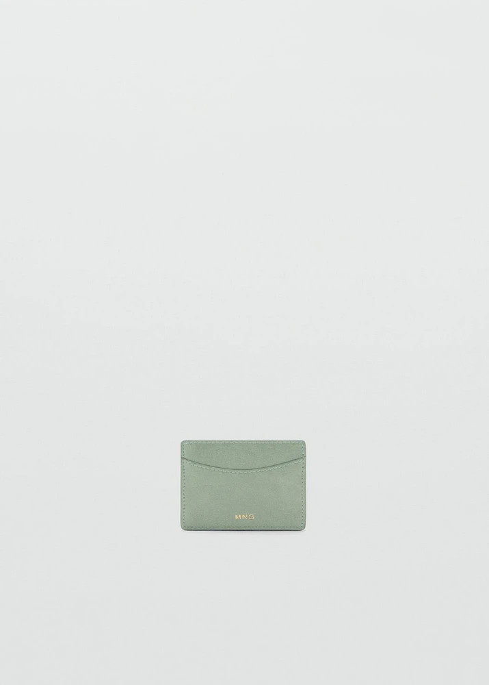 Leather-effect card holder