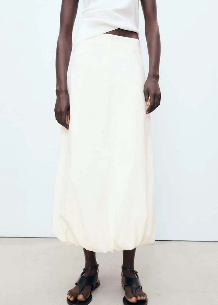 Long balloon skirt