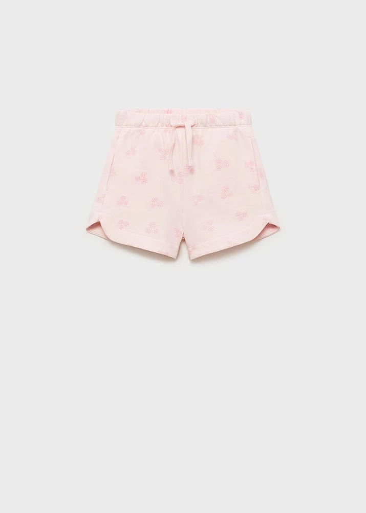 Printed cotton shorts