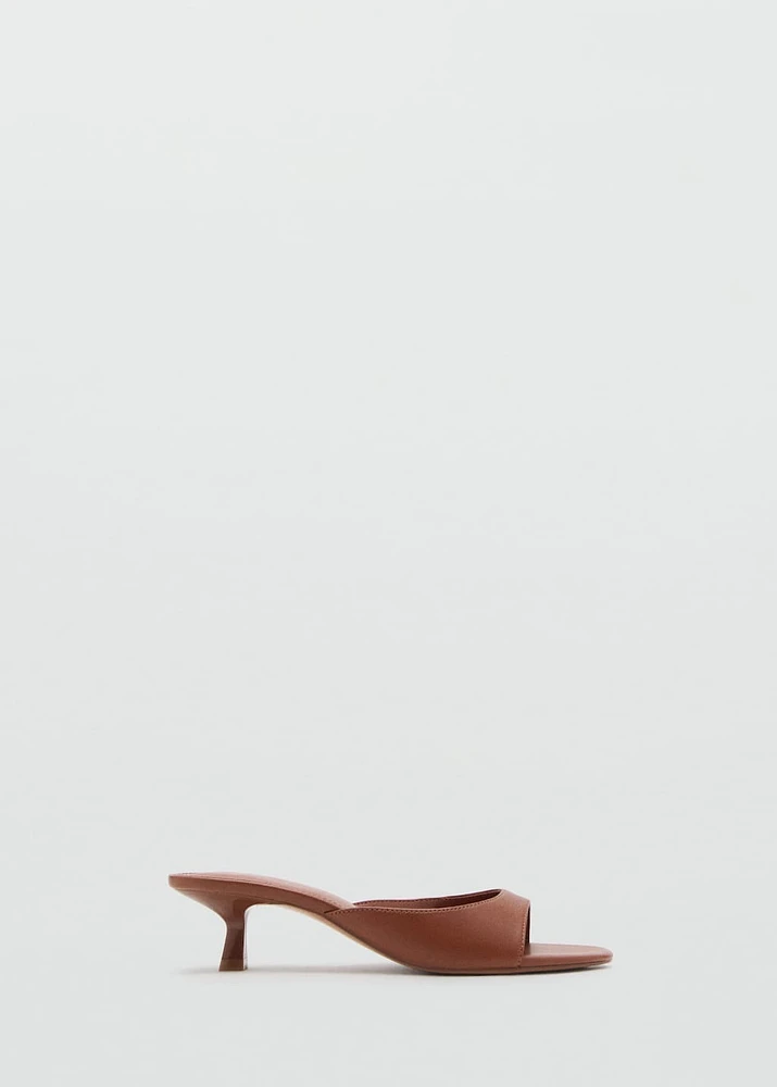 Kitten heel sandals