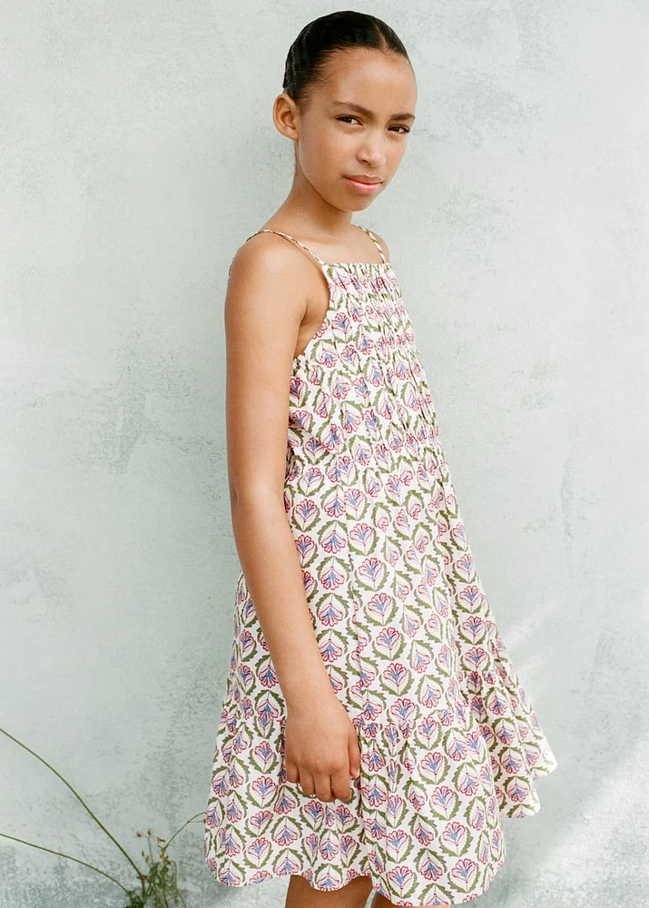 Midi printed dress