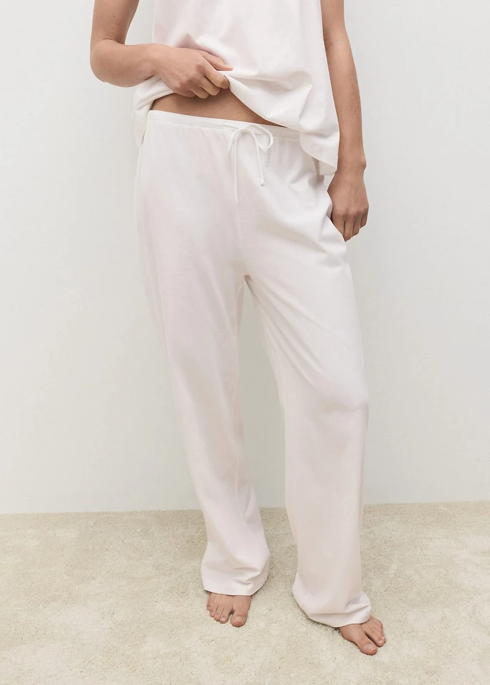 Long cotton pajama pants