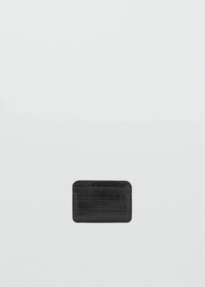 Croc-effect cardholder