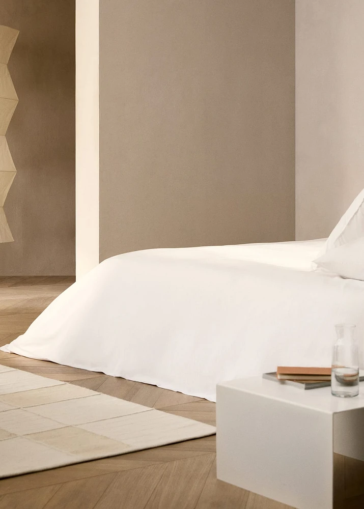 300-thread count cotton percale duvet cover for cm bed
