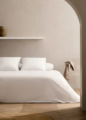 500-thread cotton percale duvet cover for 90 cm bed