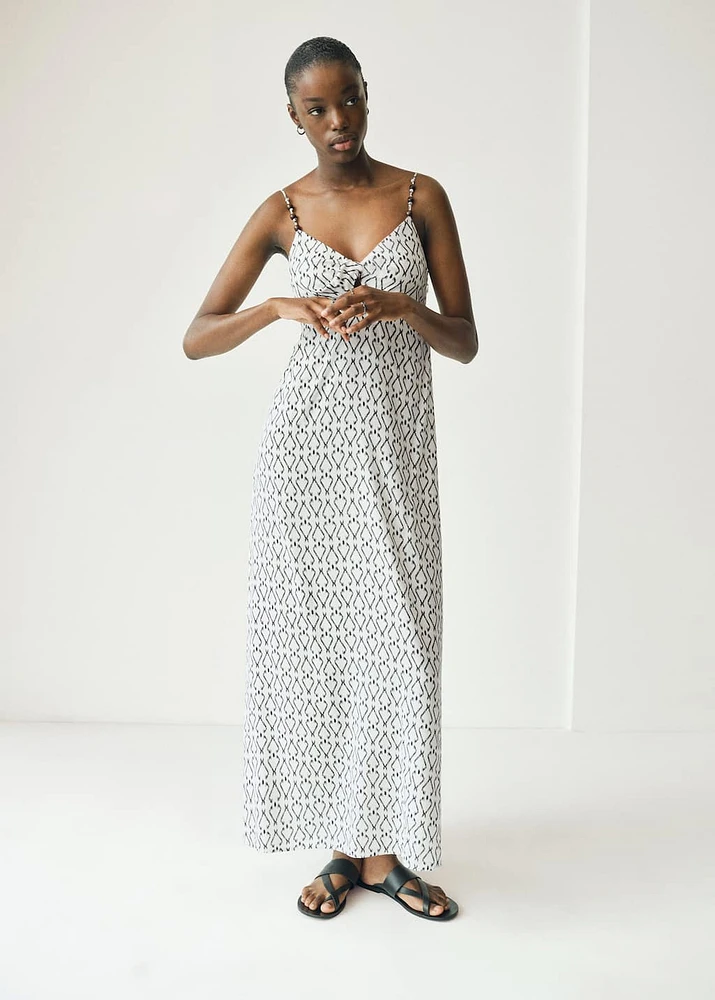 Long printed dress