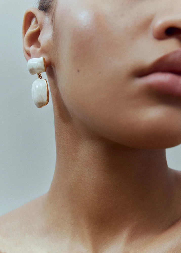 Beaded drop earrings