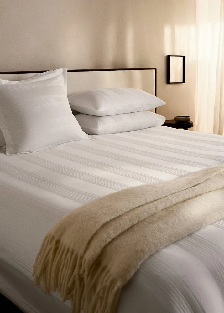 300-thread count cotton satin striped duvet cover for 150/160 cm bed