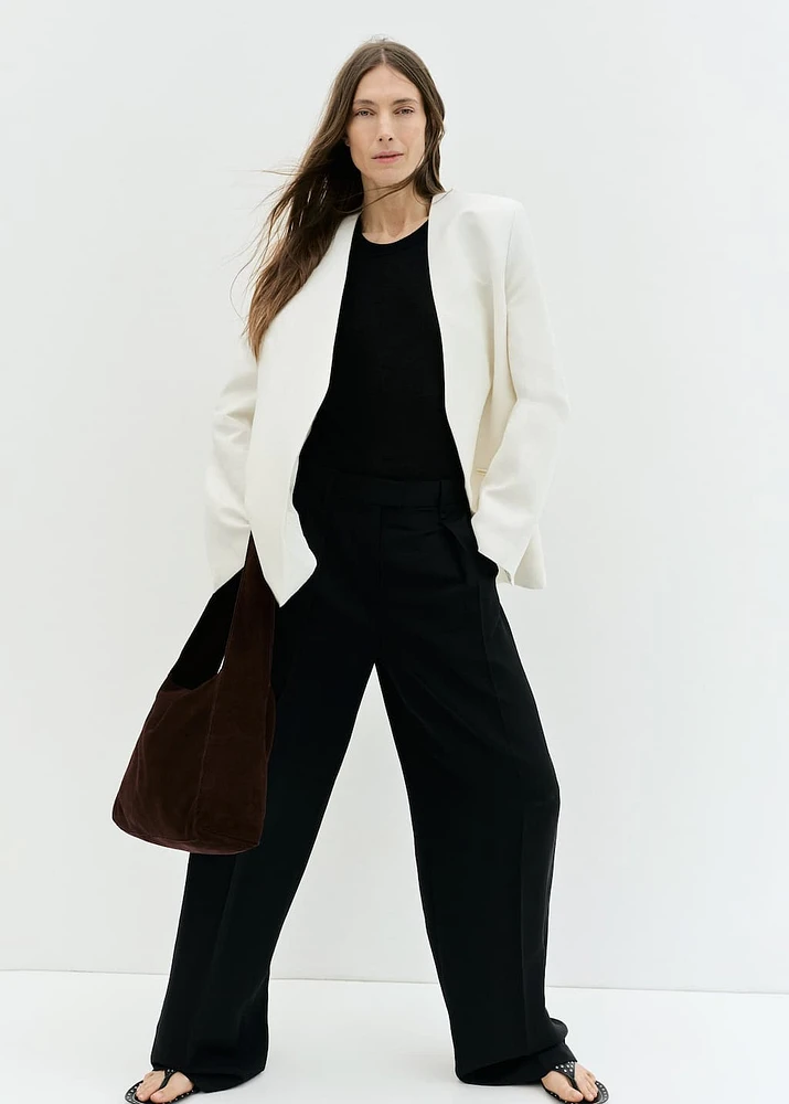 Suede shoulder bag