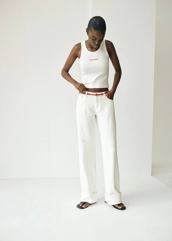 Embroidered top