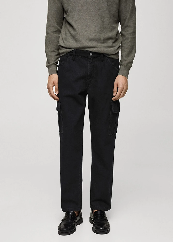 Straight-fit cargo jeans