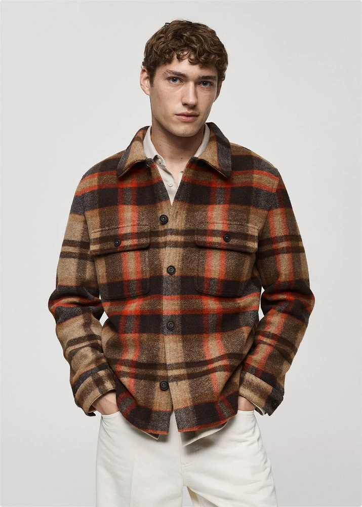 Check flannel overshirt