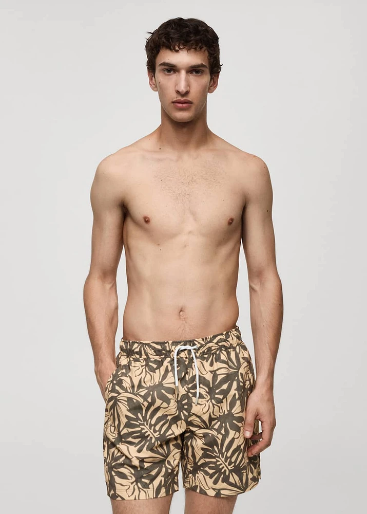 Floral print swimsuit