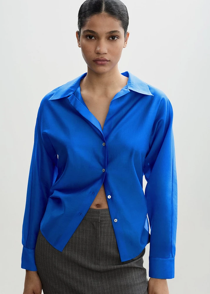 Satin lyocell shirt