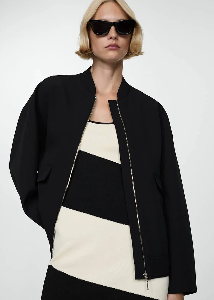 Oversized bomber jacket