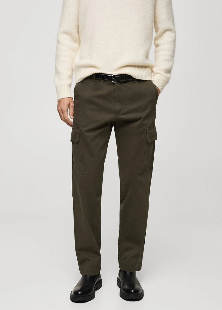 Straight-fit cargo pants