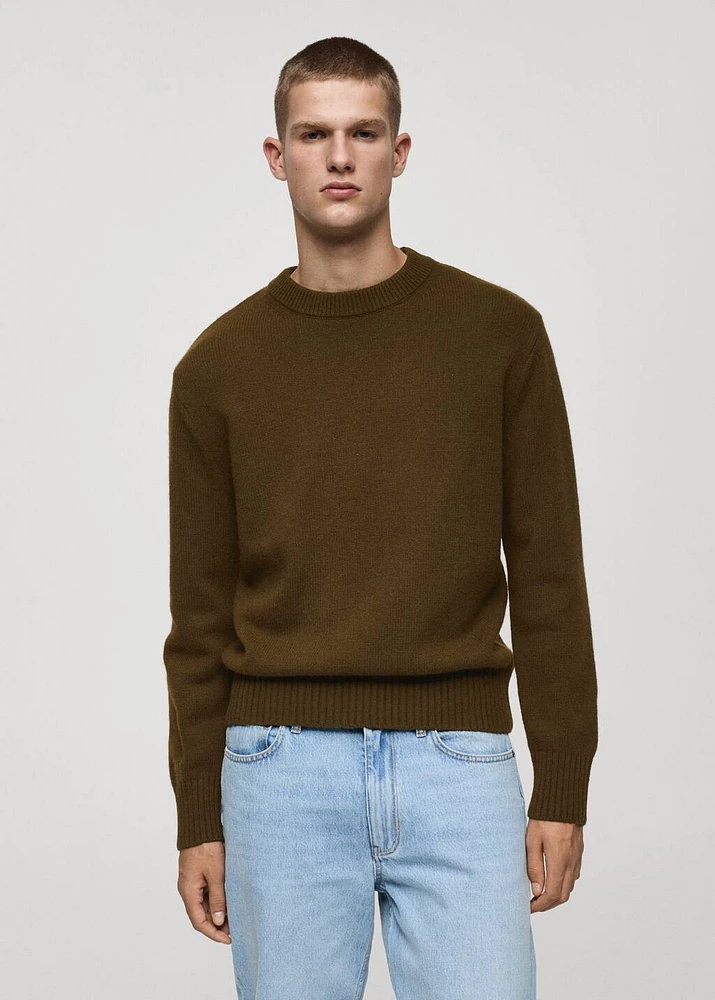 Knitted wool blend sweater