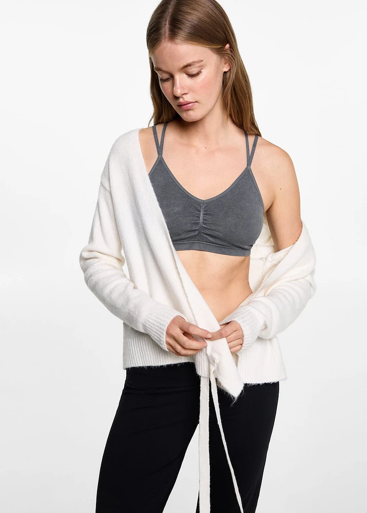Crisscross strap top