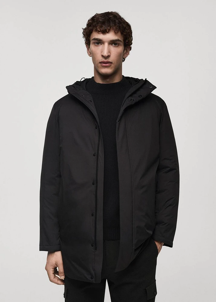 Thermore® waterproof quilted parka with padding
