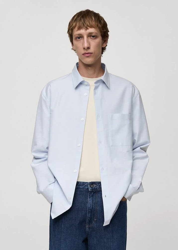 Relaxed-fit Oxford cotton shirt