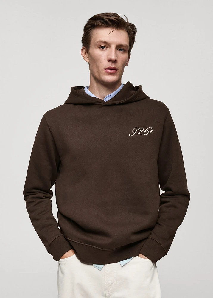 Embroidered hoodie