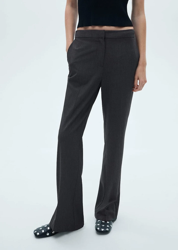 Flared suit pants