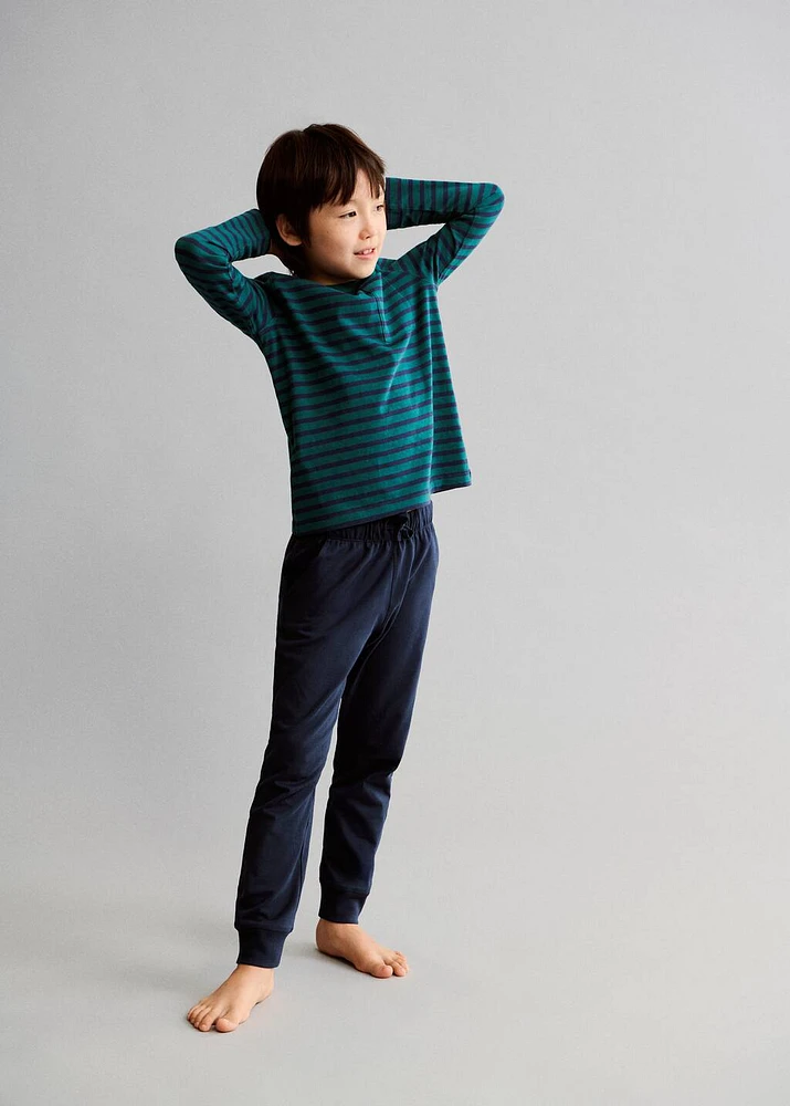 Striped long pyjamas