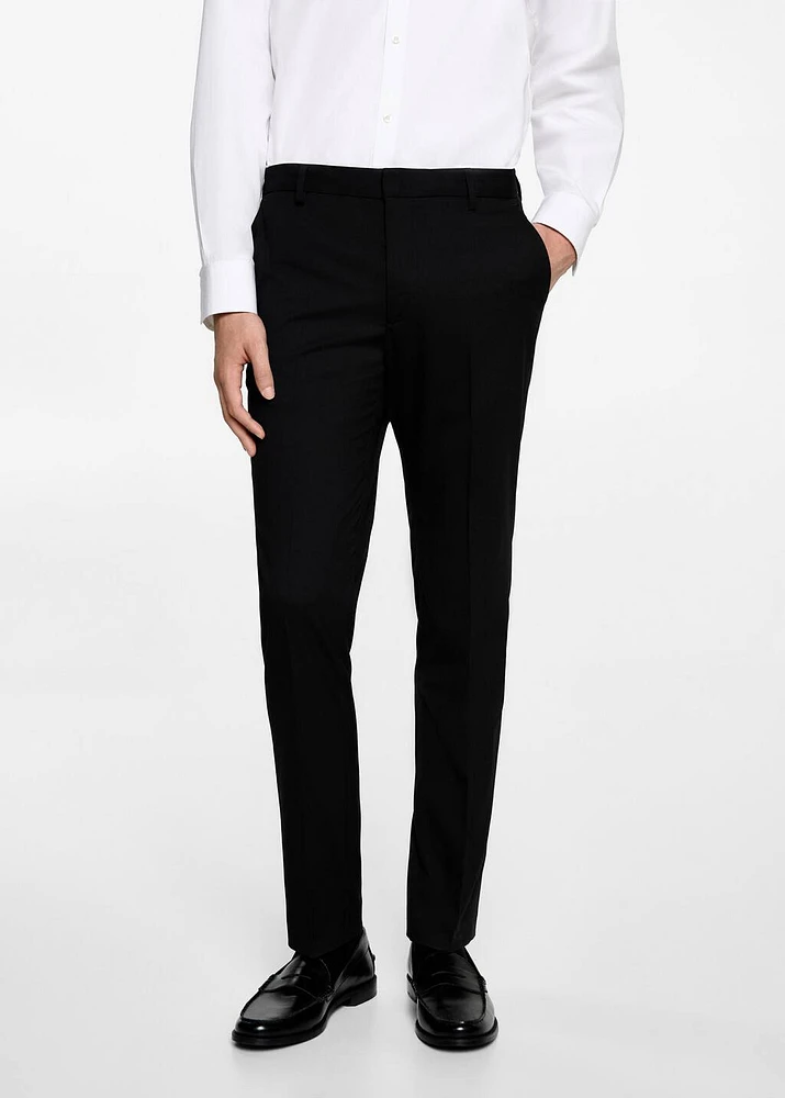Slim fit suit trousers