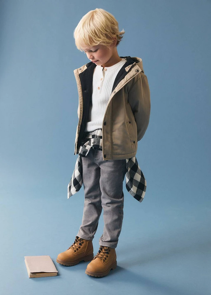 Hooded coat