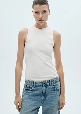 Ribbed cotton top