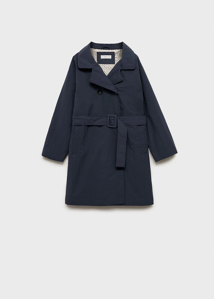 Classic trench coat with belt