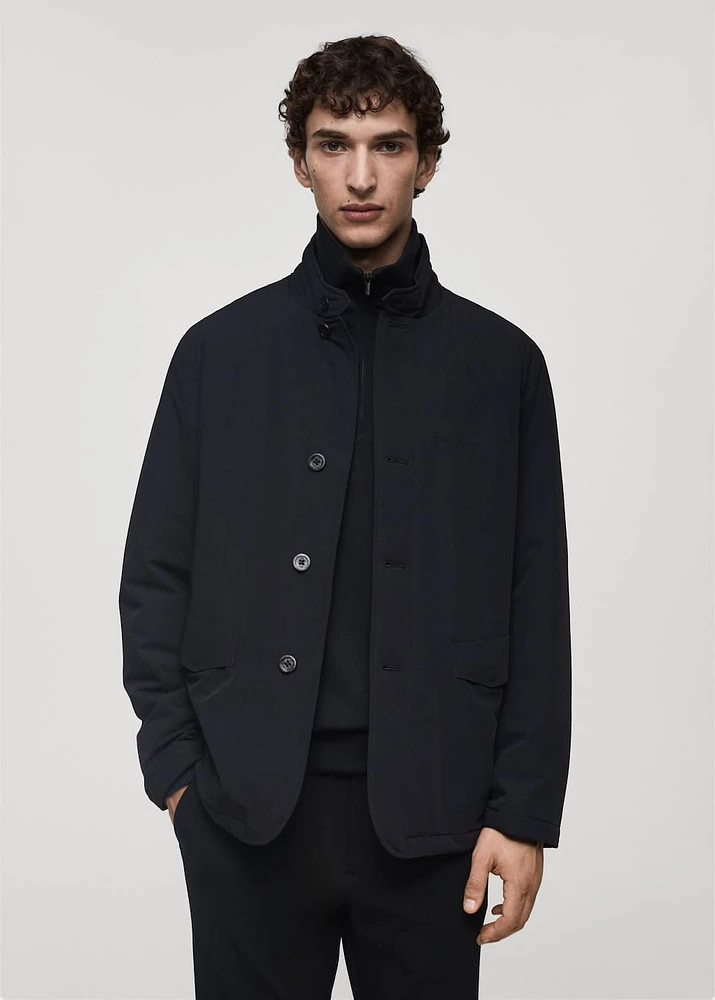 Waterproof jacket with Thermore® padding