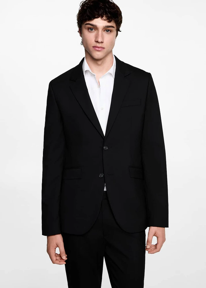 Slim-fit suit jacket