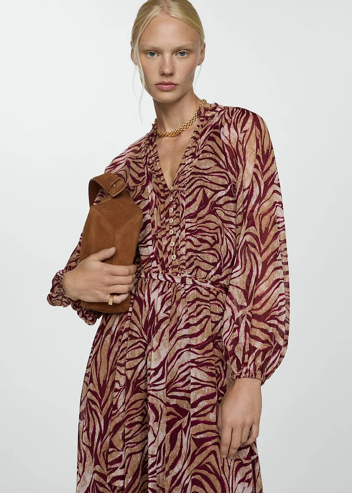 Long printed dress