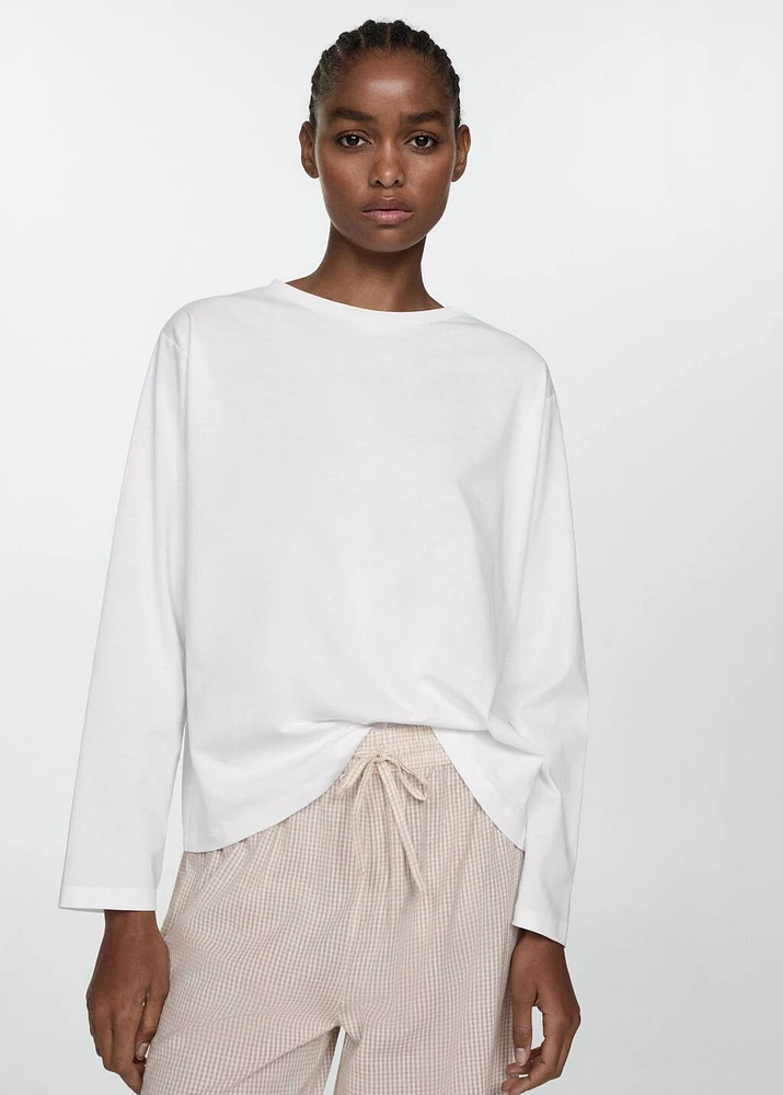 Two-piece cotton pyjamas