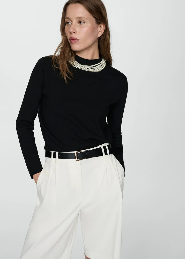 Perkins-neck sweater